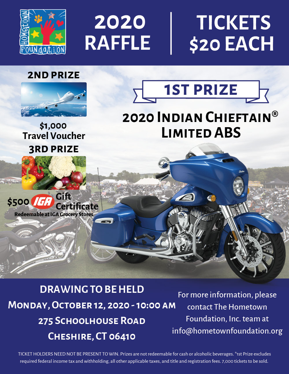 2020 Motorcycle Raffle Payroll Stuffer