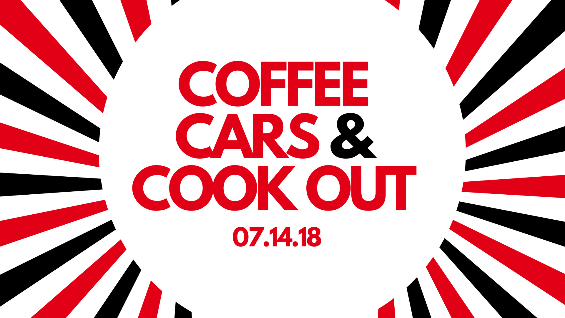 Coffee Cars and Cook Out